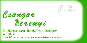 csongor merenyi business card